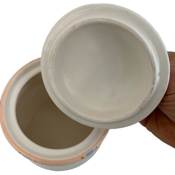 Vintage 80s Taos Treasure Craft USA Ceramic Canister Jar With Lid 7" Tall 7725 - Picture 8 of 8